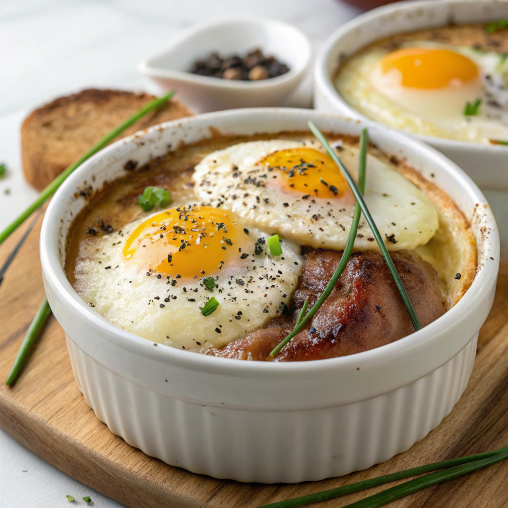 Œufs Cocotte Foie Gras