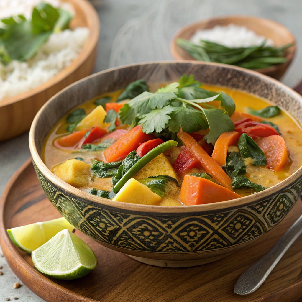 Curry de légumes au lait de coco