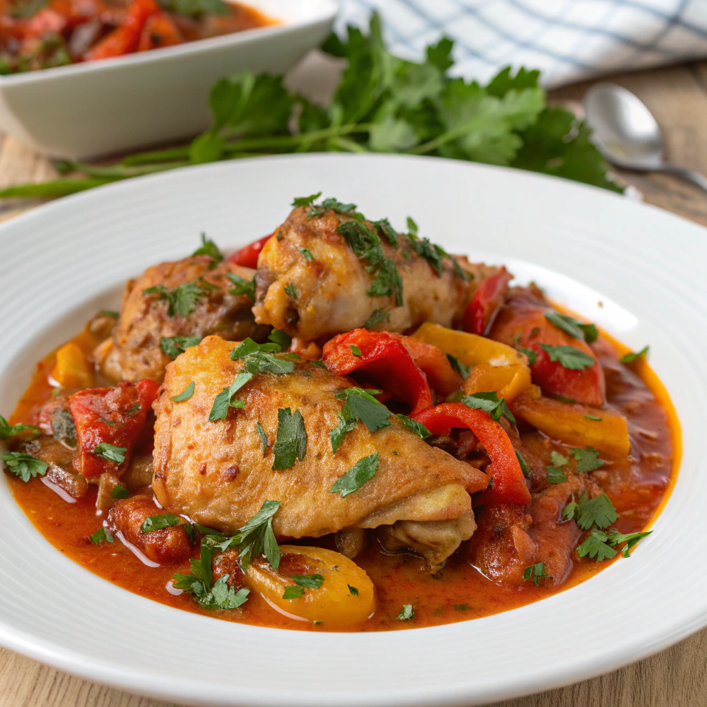 Poulet basquaise