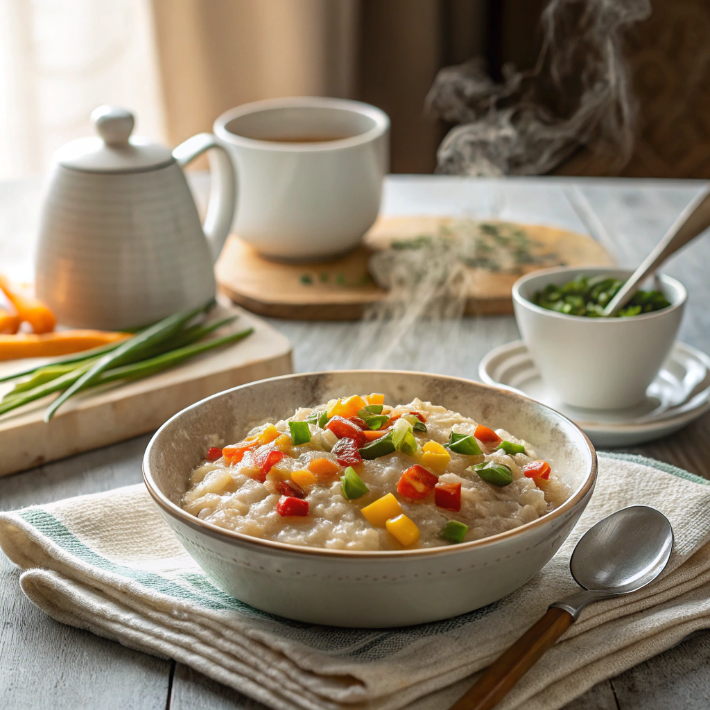 Porridge Salé aux Légumes