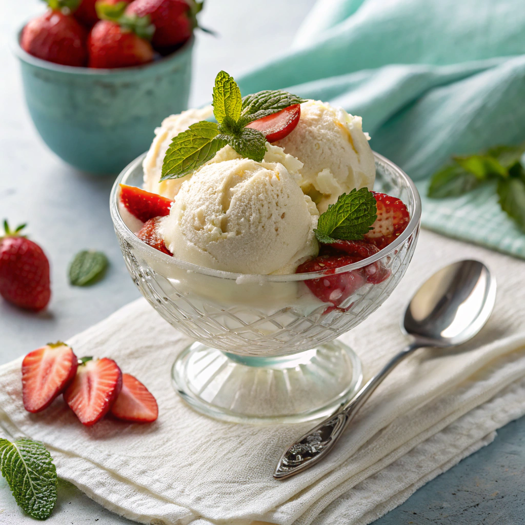 Glace Maison Sans Sorbetière