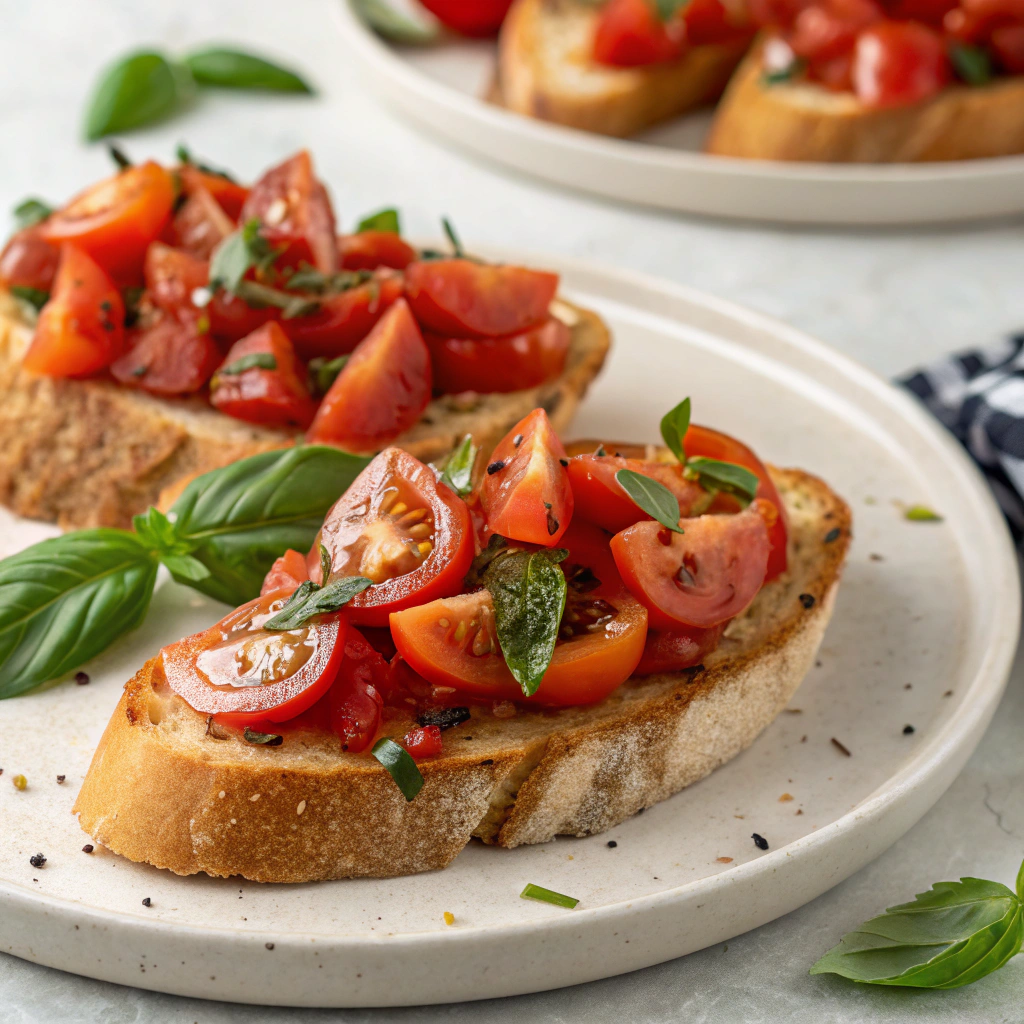 Bruschetta tomate-basilic