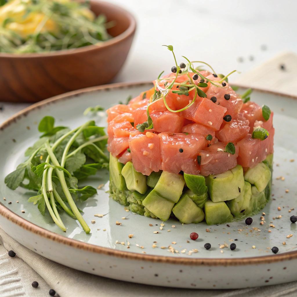 Tartare de saumon à l’avocat