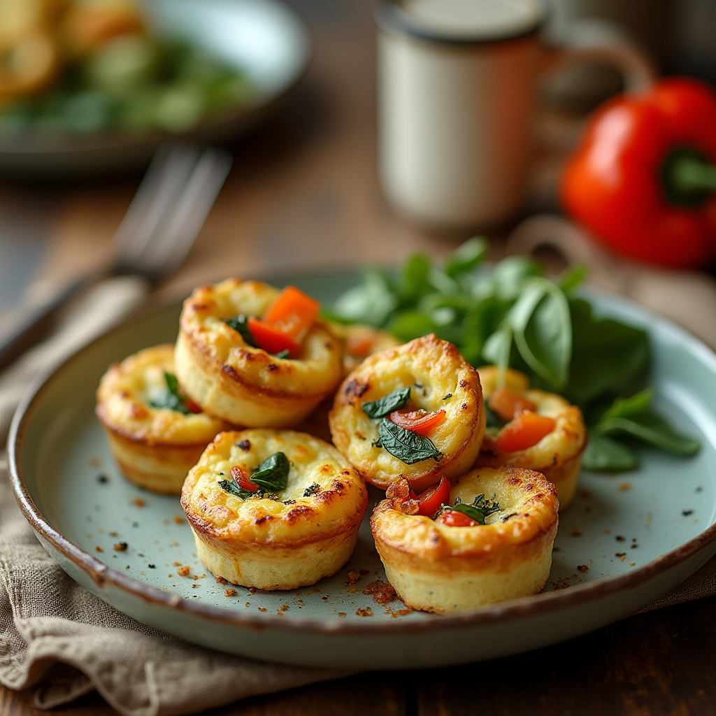 Mini quiches sans pâte : la recette facile et légère qui régale à tous les coups